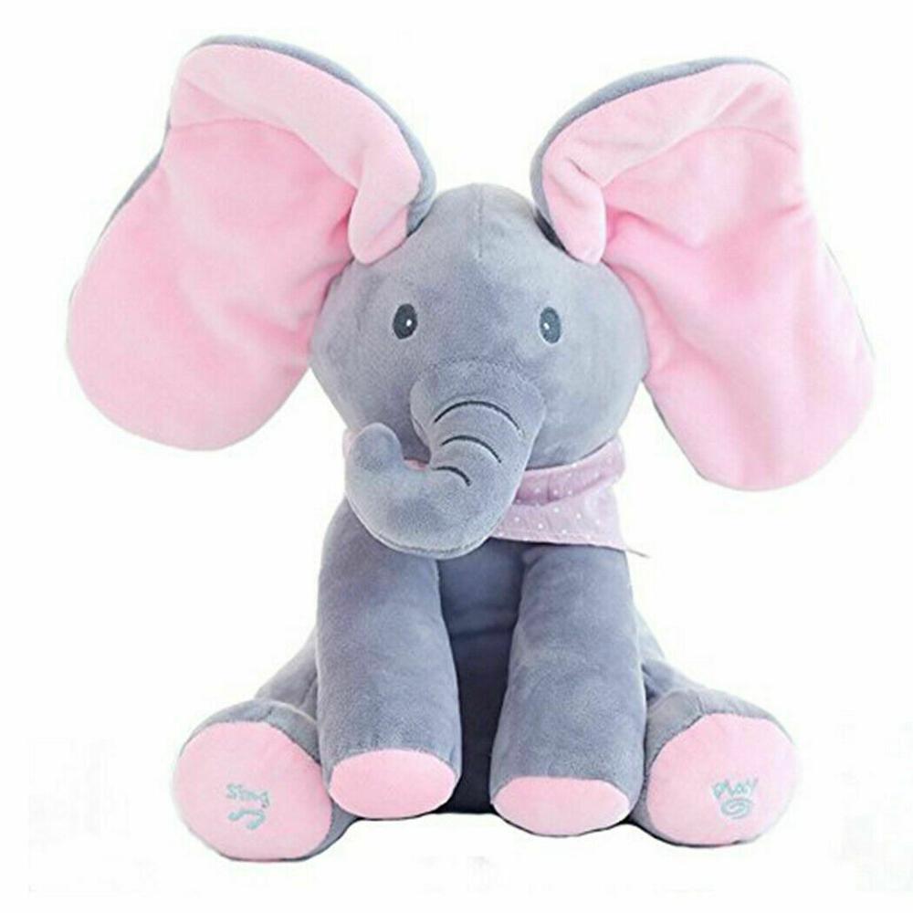 Peekaboo Elephant Toy Musical Plushie